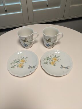 Lenox Butterfly Meadow Mugs & Plates